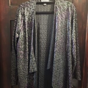 Elegant Black Metallic Women Sweater